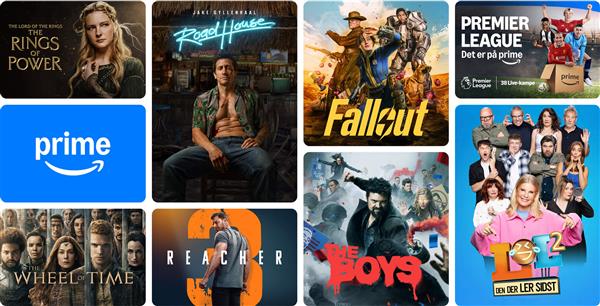 Udvalgte titler, der findes på Prime Video